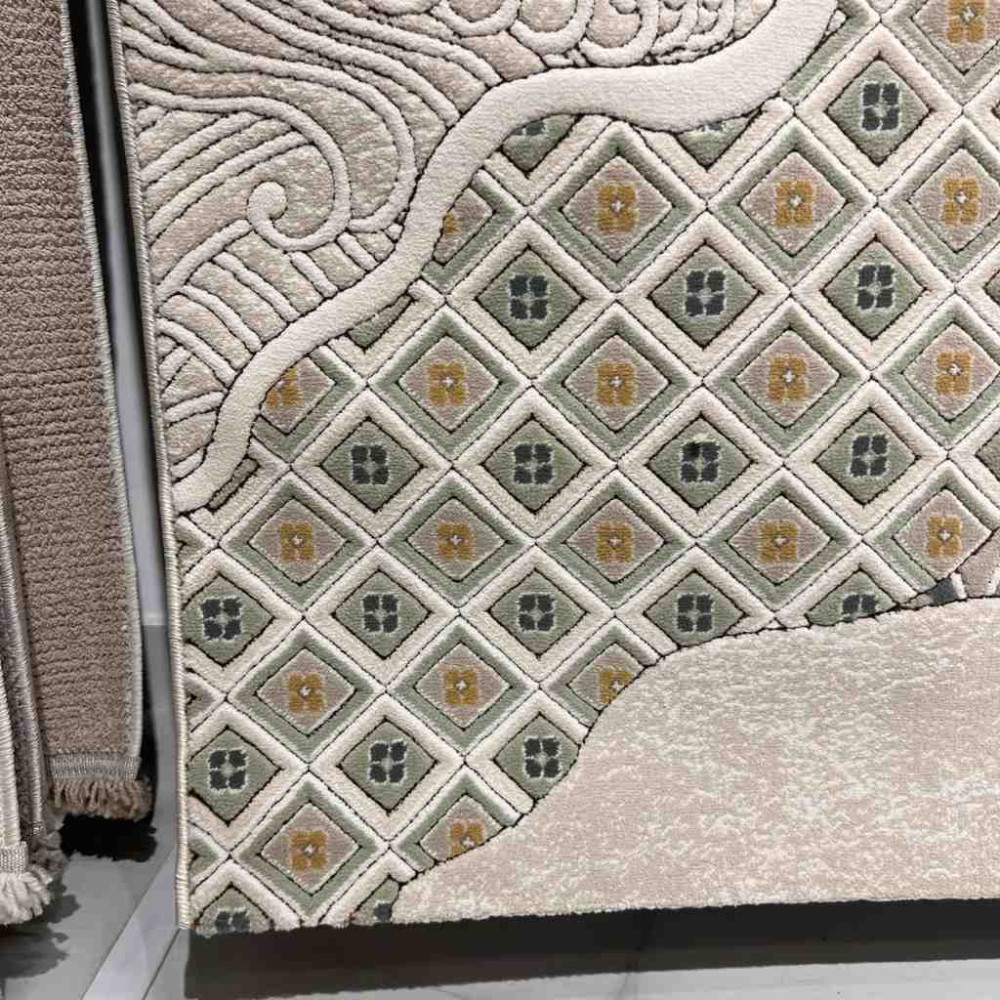 سجاد ارت بلس محفر تركي AA114B بيج ميكس مقاس 150*220