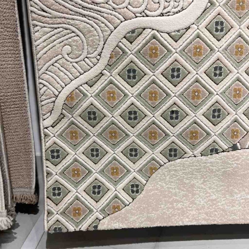 سجاد ارت بلس محفر تركي AA114B بيج ميكس مقاس 300*400