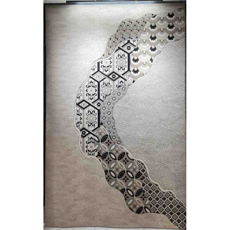Art Plus Turkish Embossed Rug AA114B black Size 200*300