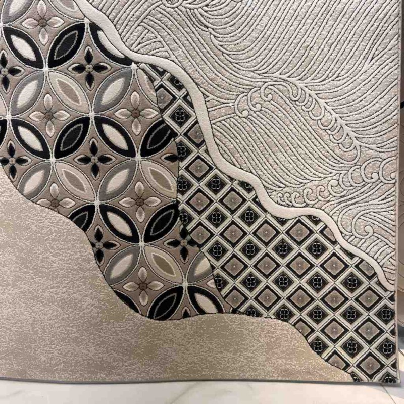 Art Plus Turkish Embossed Rug AA114B black Size 200*300