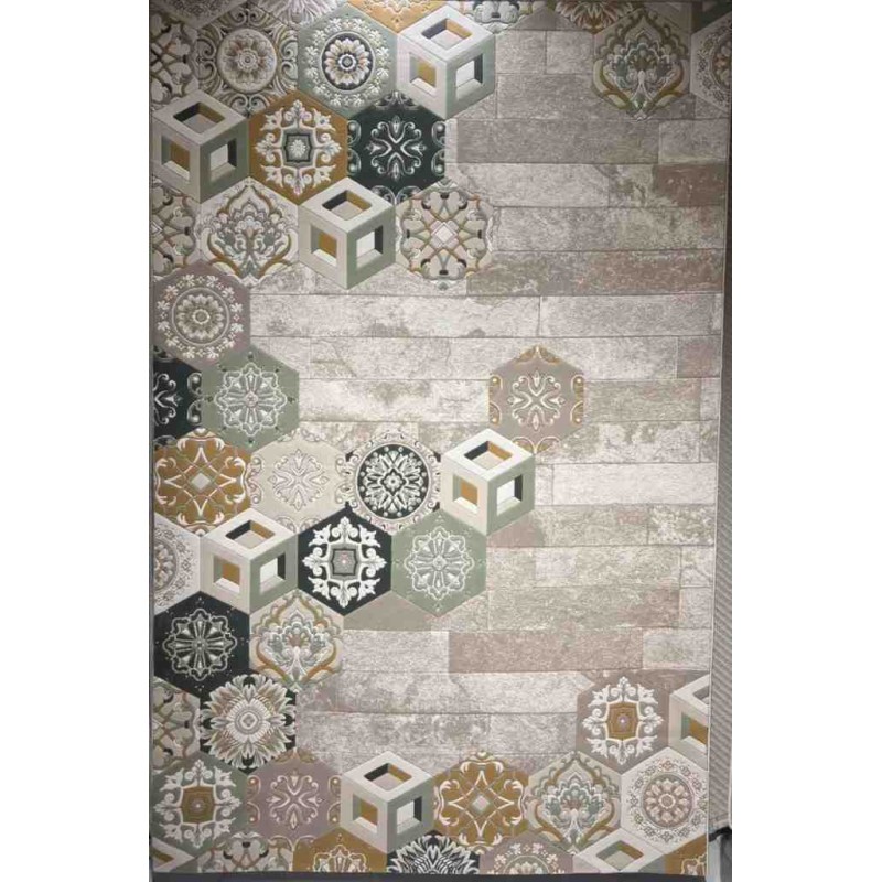 Art Plus Turkish Embossed Rug AA057B beige mix Size 250*350