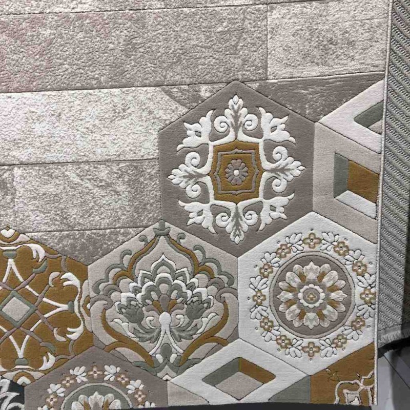 Art Plus Turkish Embossed Rug AA057B beige mix Size 250*350