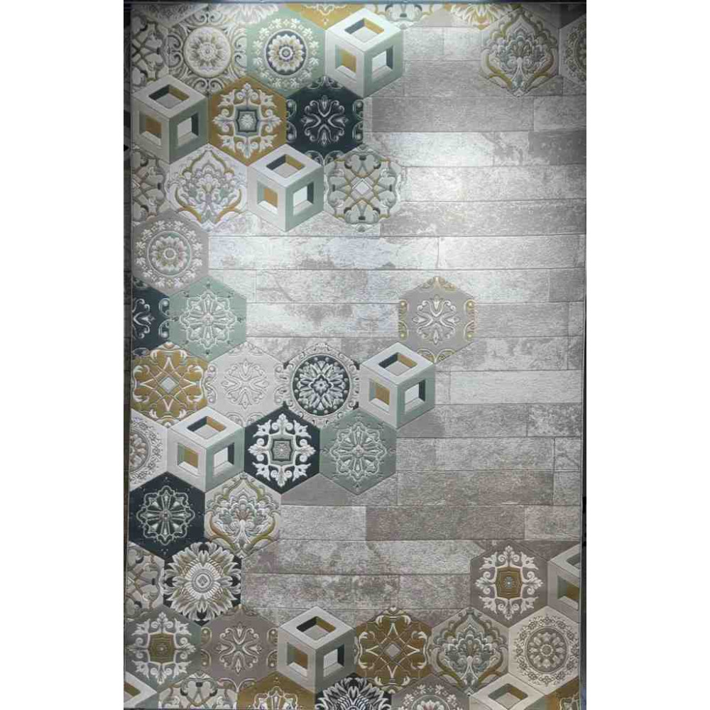 سجاد ارت بلس محفر تركي AA057B بيج ميكس مقاس 150*220