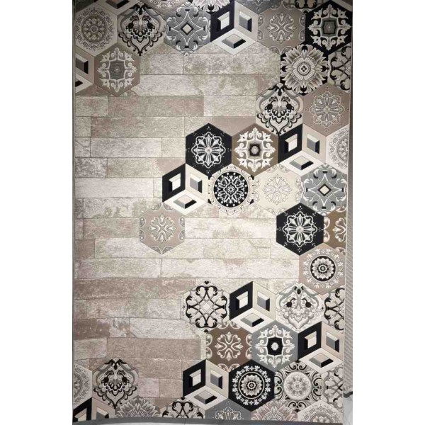 Art Plus Turkish Embossed Rug AA057B black Size 250*350