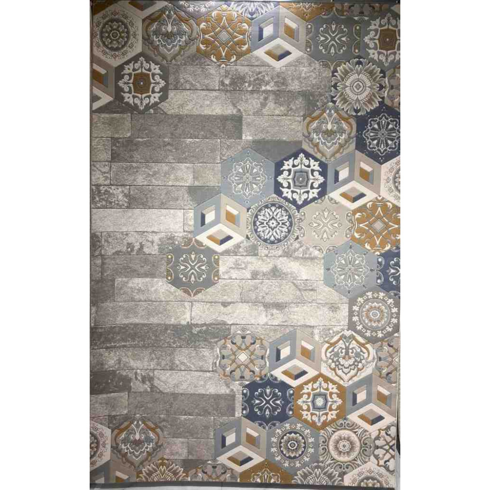 سجاد ارت بلس محفر تركي AA057B رصاصي ميكس مقاس 150*220