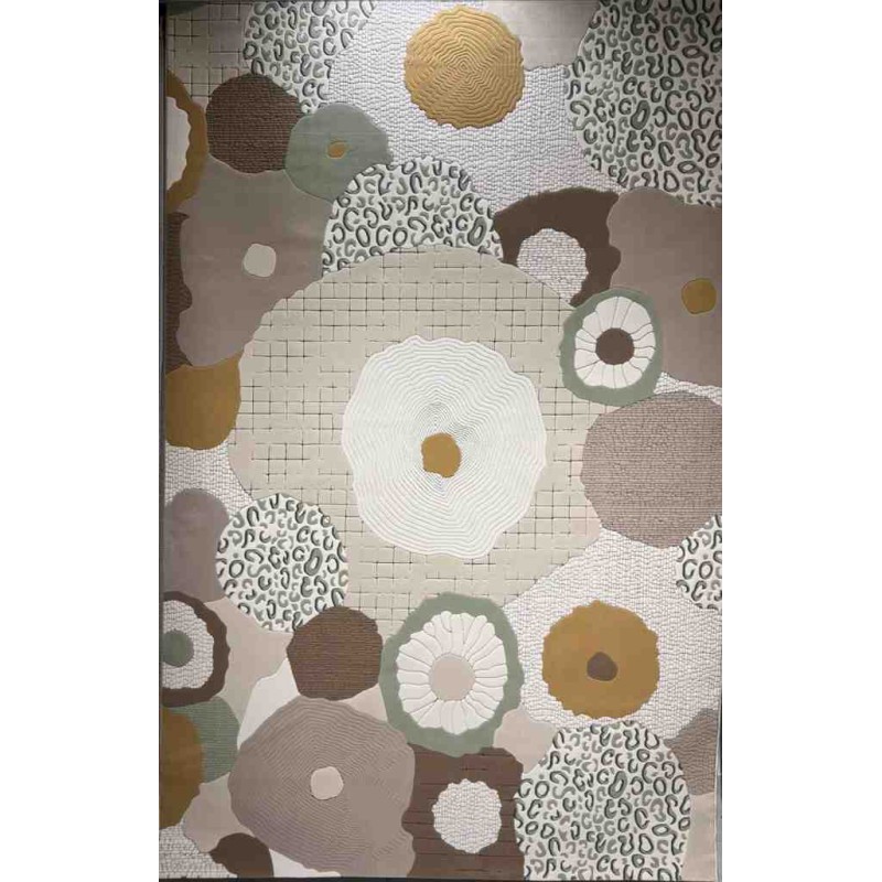 سجاد ارت بلس محفر تركي 0C958A بيج ميكس مقاس 150*220