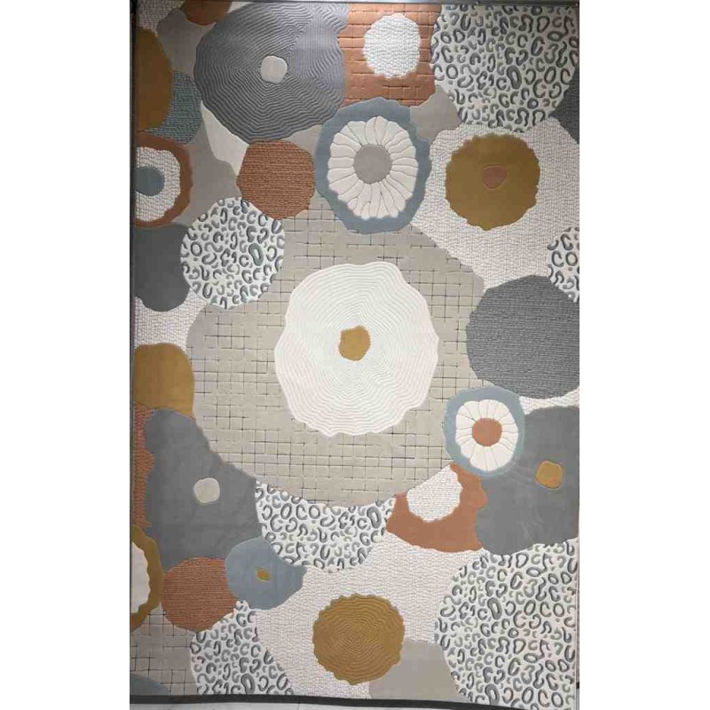 Art Plus Turkish Embossed Rug 0C958A gray mix Size 200*300