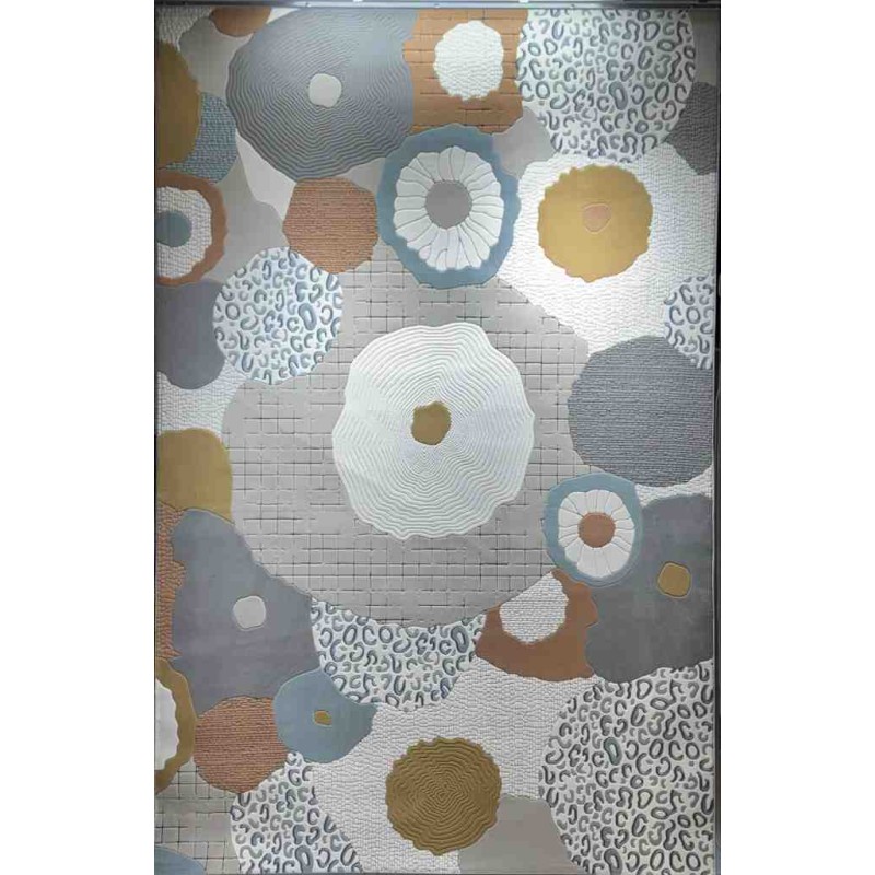 Art Plus Turkish Embossed Rug 0C958A gray mix Size 200*300