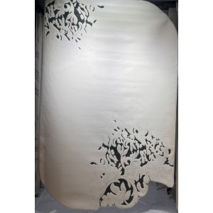 Turkish embossed rug Art N0361B gray size 200*300