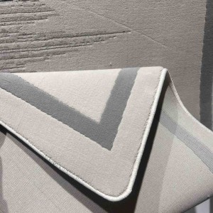 Turkish embossed rug Art N0373A gray size 150*220