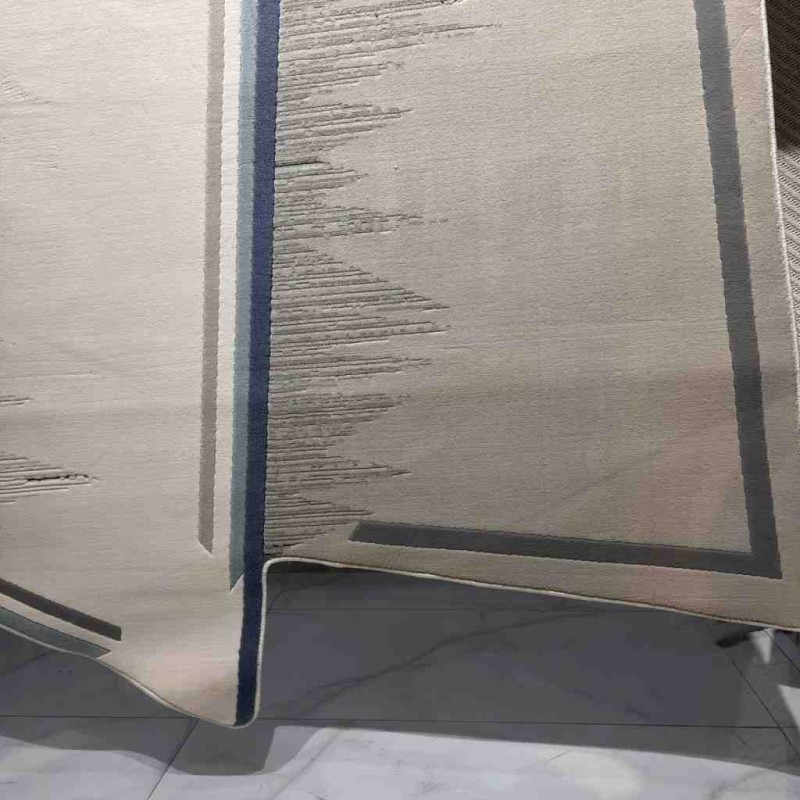 Turkish embossed rug Art N0373A gray size 200*300