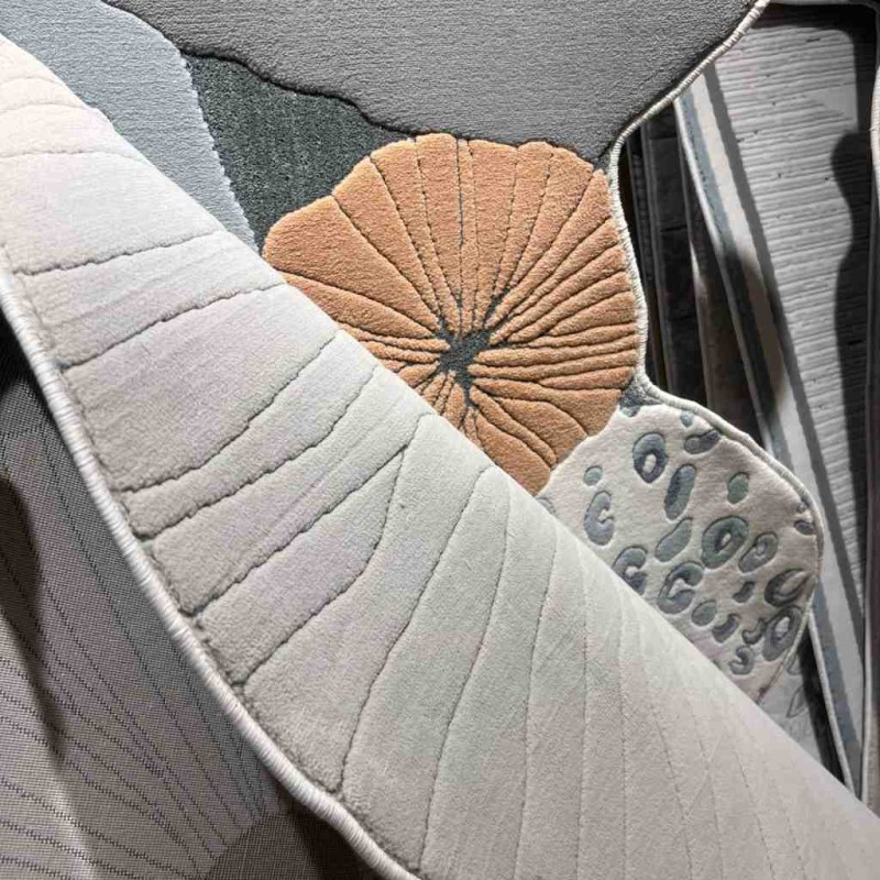 سجاد محفر تركي ارت N0365A رصاصي مقاس 150*220