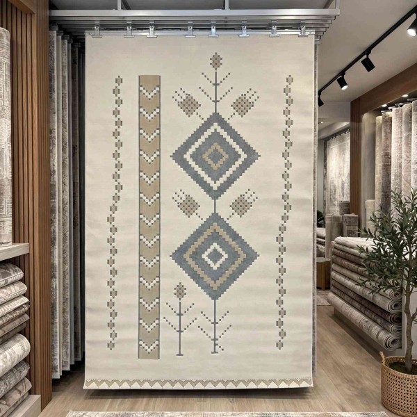 Al-Hebba Carpet ASALA Turkish Najdi Design G0912A blue Size 100*200