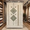 Al-Hebba Carpet ASALA Turkish Najdi Design G0912A green Size 150*220