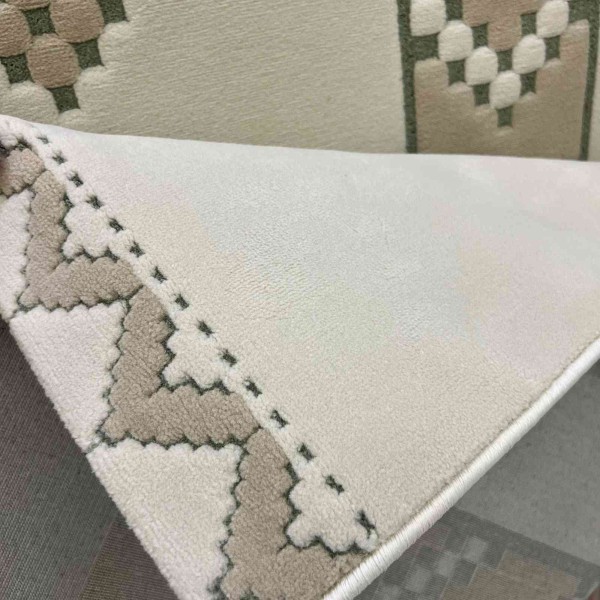 Al-Hebba Carpet ASALA Turkish Najdi Design G0912A green Size 150*220
