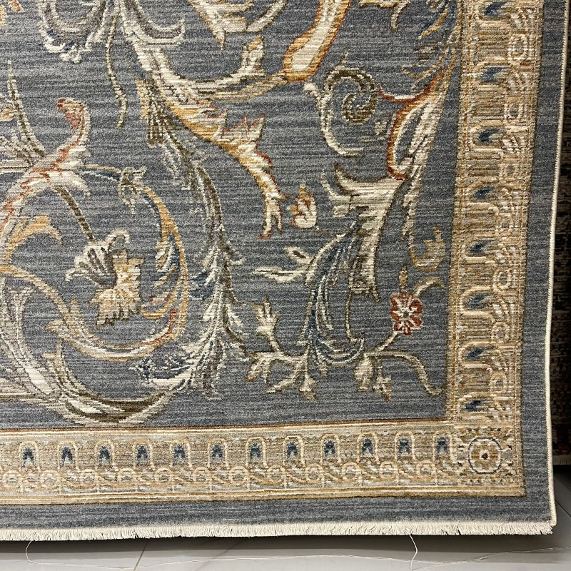 سجاد بوهيمي تركي اثينا 40931A سماوي مقاس 100*200