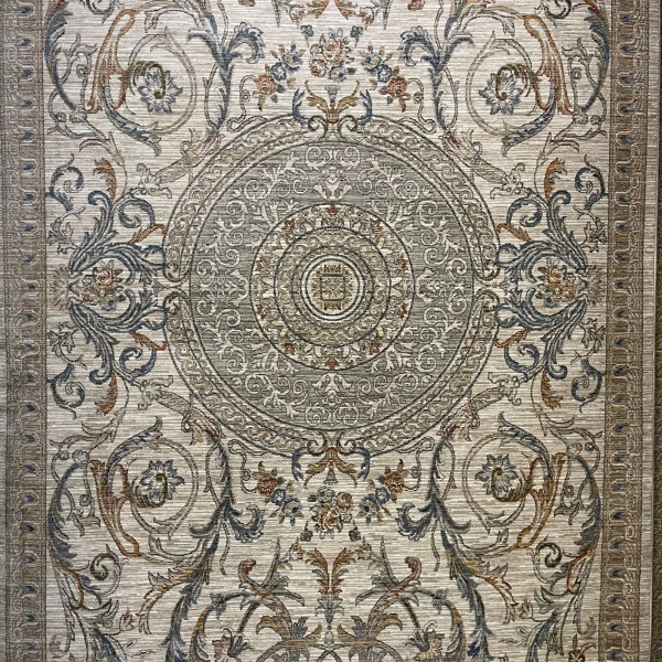 سجاد بوهيمي تركي مراكش OM24KC سماوي ابيض مقاس 200*300
