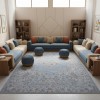 سجاد بوهيمي تركي اثينا 40210A سماوي مقاس 150*220