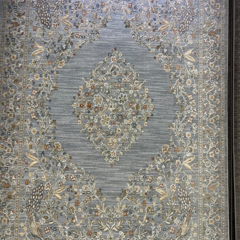 سجاد بوهيمي تركي اثينا 40210A سماوي مقاس 80*150
