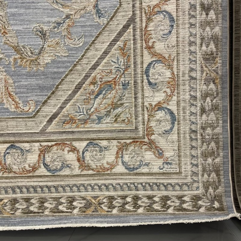 سجاد بوهيمي تركي اثينا 40965A سماوي مقاس 300*400