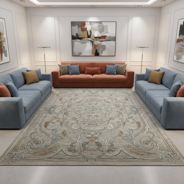 Turkish Bohemian Rug Athena 40083A beige Size 200*300