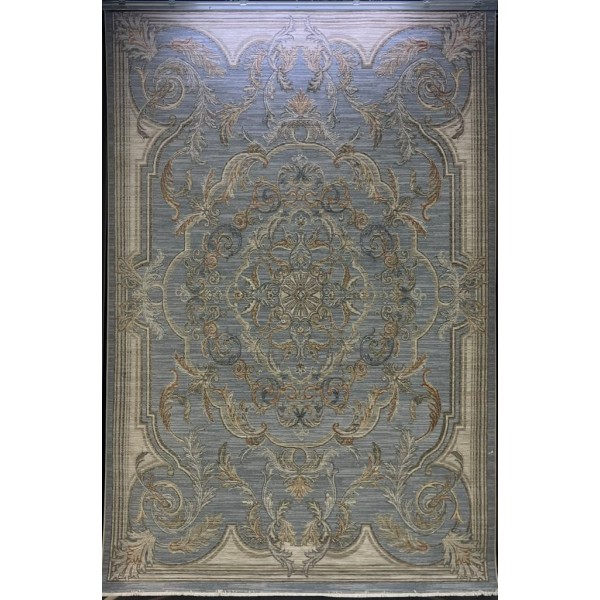 Turkish Bohemian Rug Athena 40083A blue Size 100*300