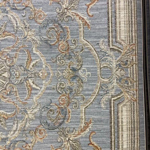 Turkish Bohemian Rug Athena 40083A blue Size 100*300