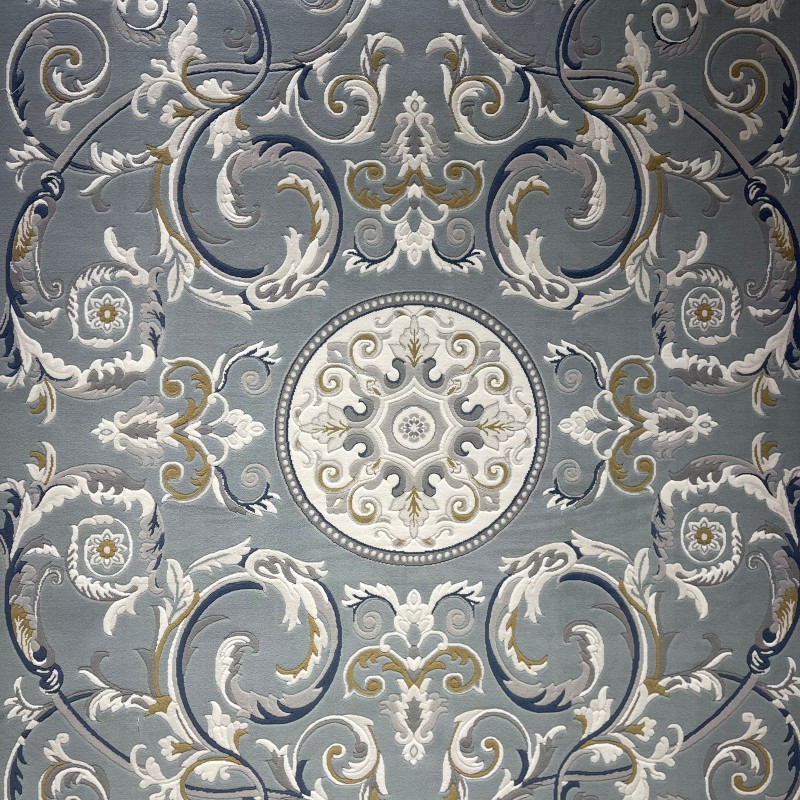 سجاد تركي نقش فرنسي بارون 41162A سماوي مقاس 100*200