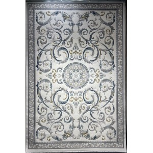 سجاد تركي نقش فرنسي بارون 41162A كريم سماوي مقاس 250*350