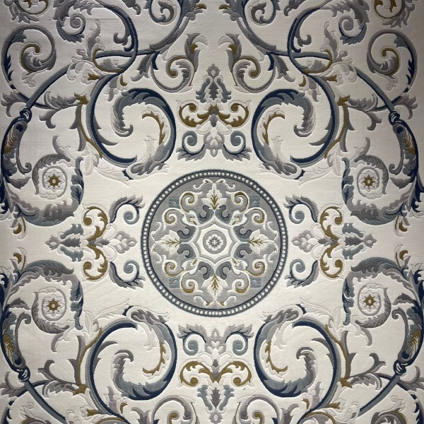 سجاد تركي نقش فرنسي بارون 41162A كريم سماوي مقاس 250*350