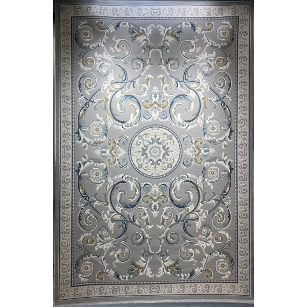 Turkish rugs baron 41162A gray blue size 100*200