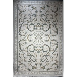 سجاد تركي نقش فرنسي بارون 41162A بيج فاتح اخضرمقاس 300*400