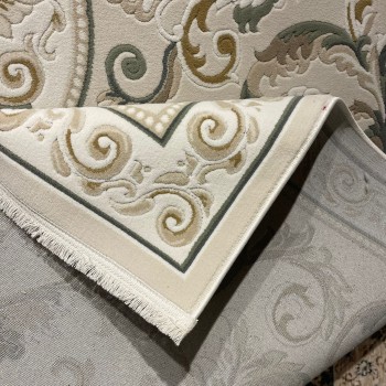 سجاد تركي نقش فرنسي بارون 41162A بيج فاتح اخضرمقاس 150*230