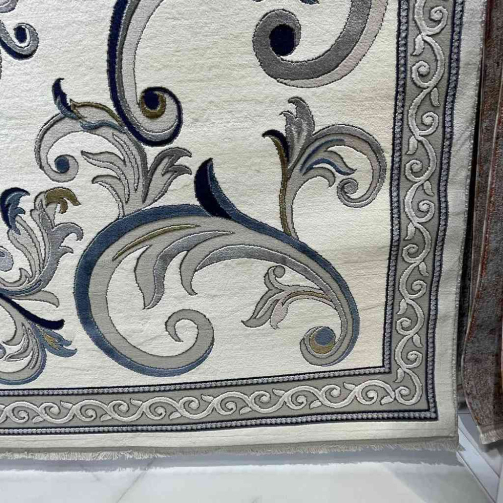 سجاد تركي نقش فرنسي بارون 60641A كريم مقاس 400*600