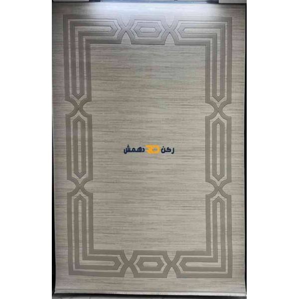 Turkish rug with a modern frame Bella beige size 200*300