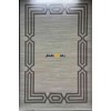سجاد تركي الاطار برواز مودرن بيلا رصاصي مقاس 100*200