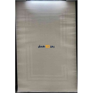 Turkish rug with a modern frame orkid cream size 150*220