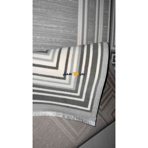 سجاد تركي الاطار برواز مودرن اوركيد رصاصي مقاس 150*220