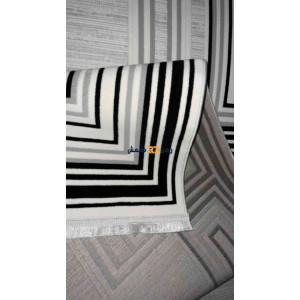 سجاد تركي الاطار برواز مودرن اوركيد اسود مقاس 400*500