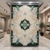 سجاد الهبه تصميم كوري تركي براغ HU12A كريم اخضر مقاس 200*300