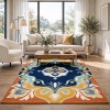 Turkish BRAG Carpet HU12A navy cream Size 250*350