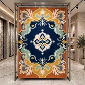 Turkish BRAG Carpet HU12A navy cream Size 300*400