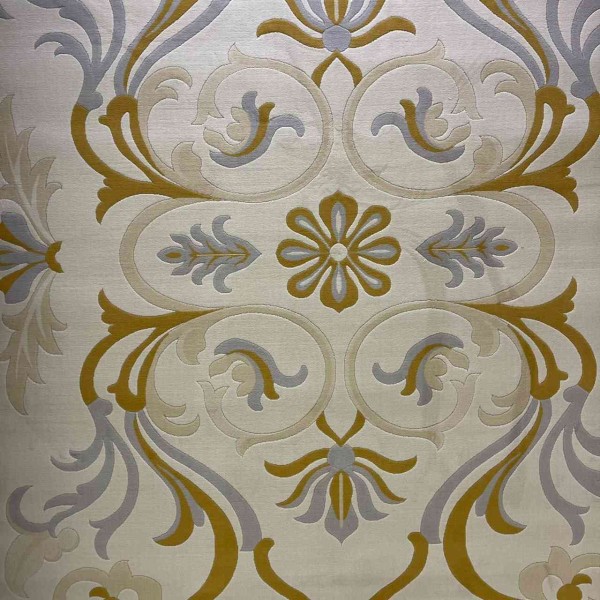 سجاد تركي فاخر بوسان HU08A تصميم كوري كريم ذهبي مقاس 150*220 سم
