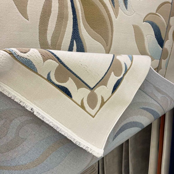 CASABLANCA Turkish Rug Korean 43632A CREAM BROWN - 400x500 cm Jumbo Carpet