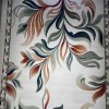 سجاد كازابلانكا تركي نقش كوري 43632A كريم اخضر - مقاس 100*300 سم مشاية ممرات