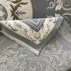 سجاد القصور تركي كراون نقش فرنسي تركي 41170A بيج مقاس 100*300