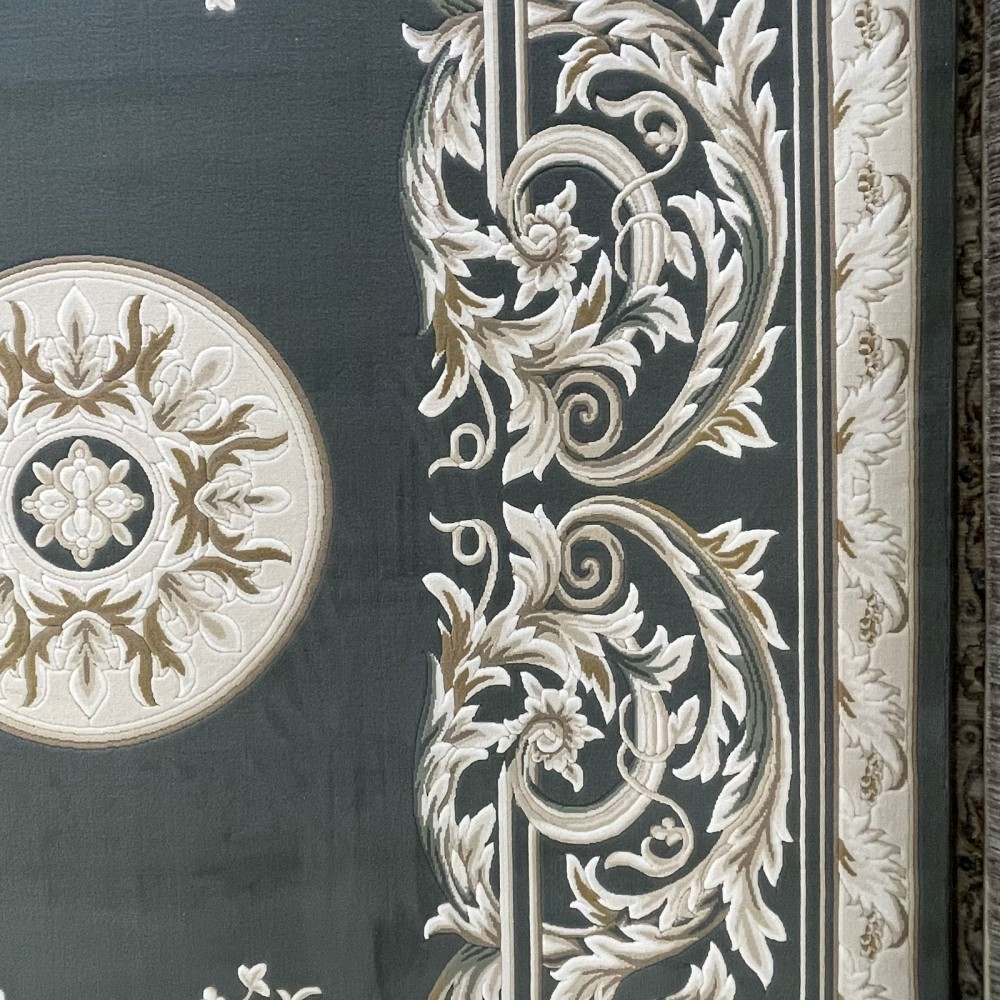 سجاد القصور تركي كراون نقش فرنسي تركي 41170A بترول مقاس 80*150