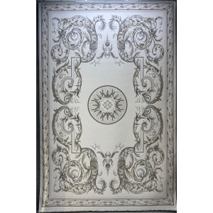 Turkish Crown Palace Carpets French Turkish Pattern 41170A cream beige Size 200*300