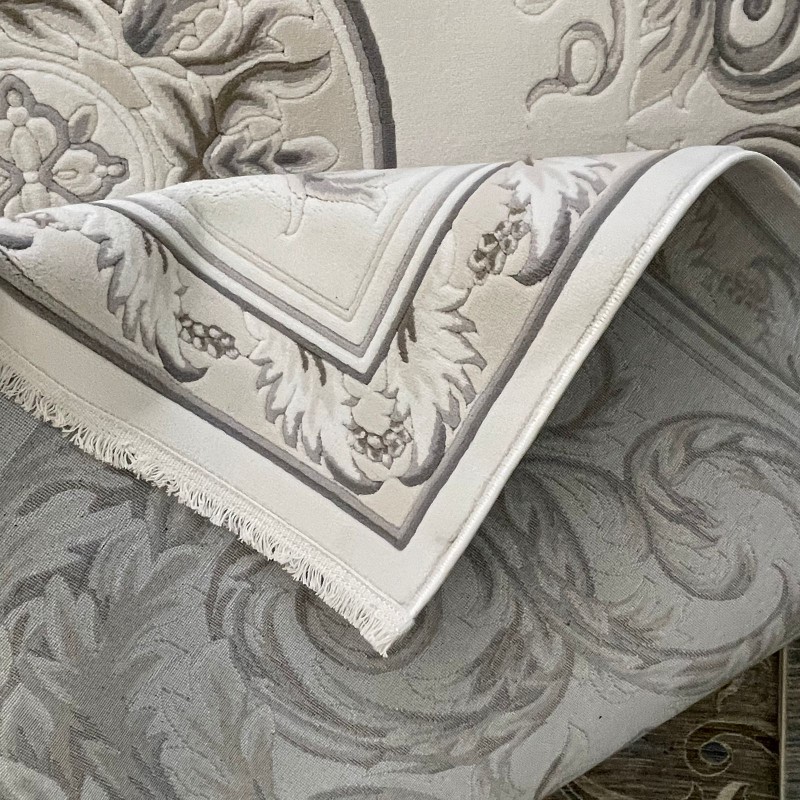 Turkish Crown Palace Carpets French Turkish Pattern 41170A cream beige Size 400*500
