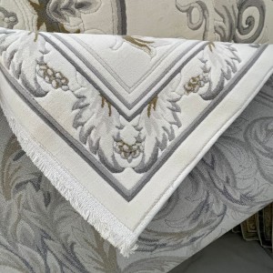 Turkish Crown Palace Carpets French Turkish Pattern 41170A cream blue Size 200*300